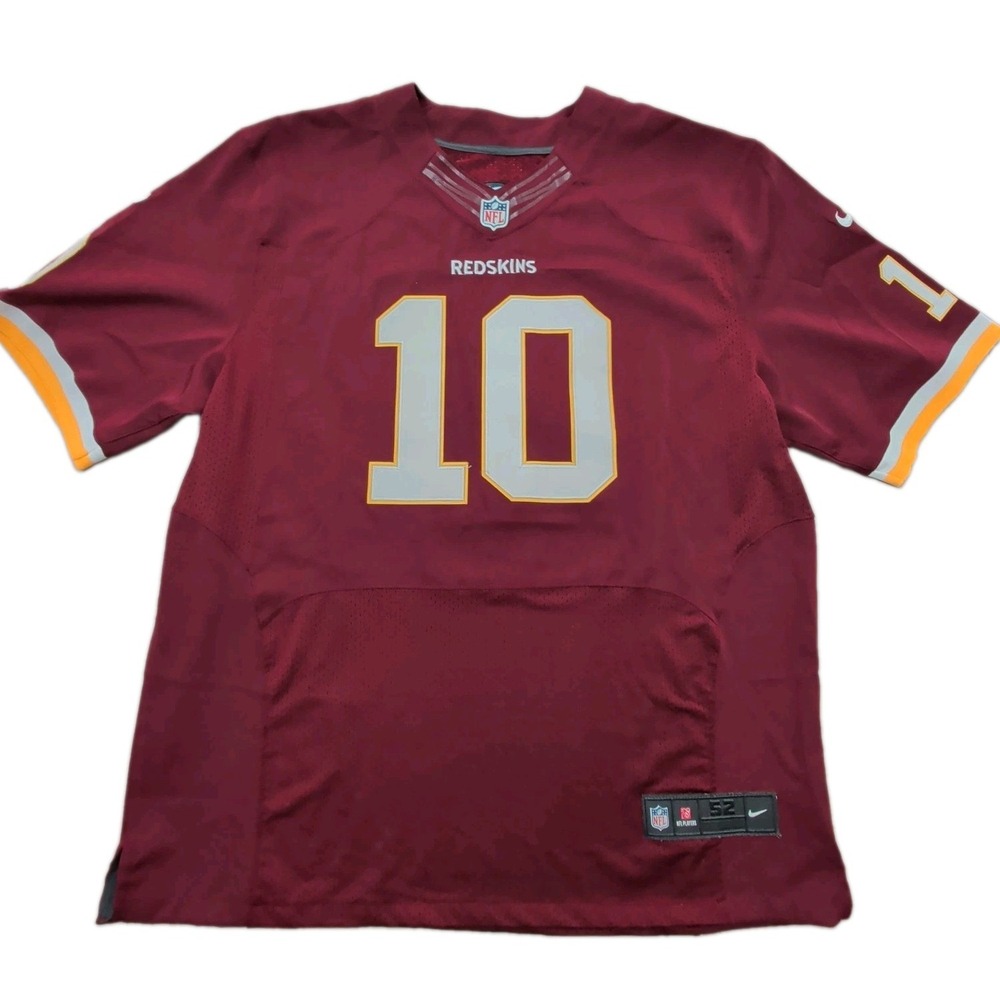 Nike Washington Redskins On Field #10 RGIII Jersey Sz 52 Embroidered Stitched